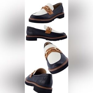 Cushionaire loafers w gold Horsebit Detail